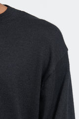 Alpaca Mix Sweater - Ink Black