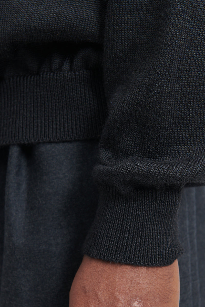 Alpaca Mix Sweater - Ink Black