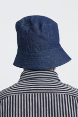 Bucket Hat Nautical Print 12oz. Denim - Indigo