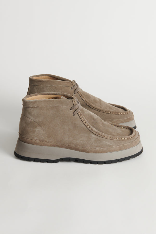 Hiker Moc Shoes Mid Cow Leather - Taupe