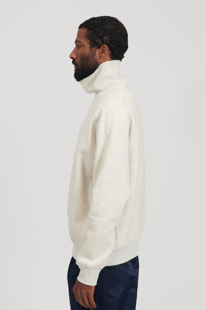 High Neck Sweatshirt - Oatmeal