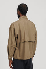 Stand Collar Blouson - Khaki Beige