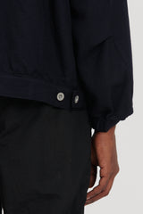 Wool Twill Short Jacket - Navy