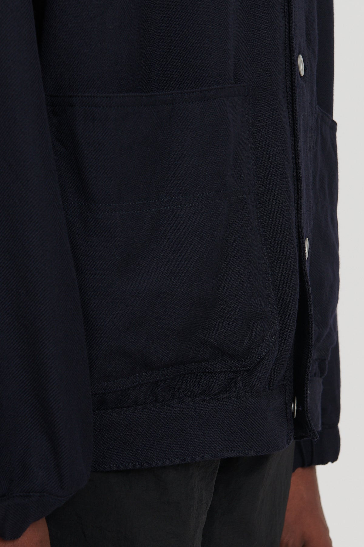 Wool Twill Short Jacket - Navy – M5 SHOP