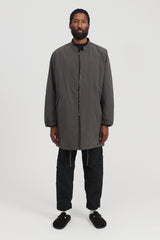 Quilted Coat - Charcoal