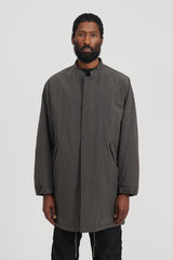 Quilted Coat - Charcoal