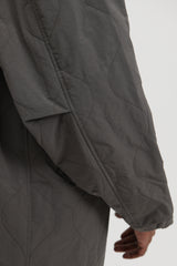 Quilted Coat - Charcoal