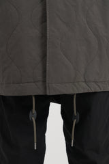 Quilted Coat - Charcoal