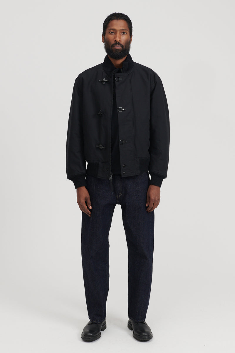 Deck Jacket Cotton Double Cloth - Black – M5 Shop