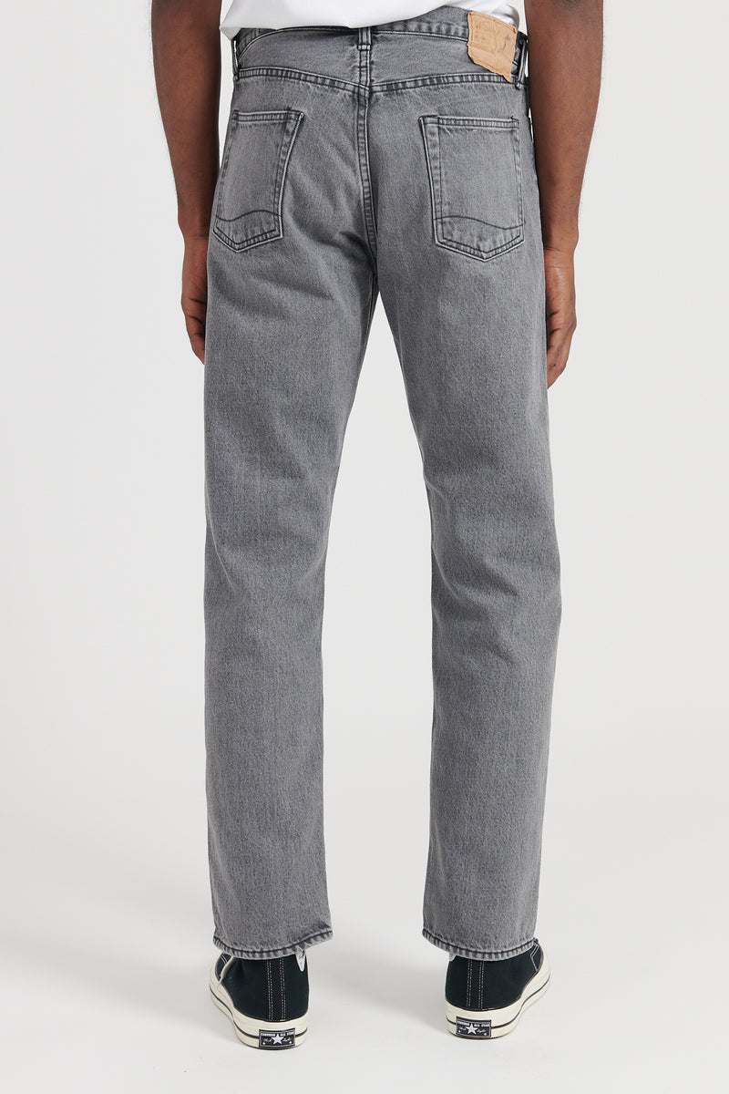 105 90's Black Denim Bleach AW22 - Black