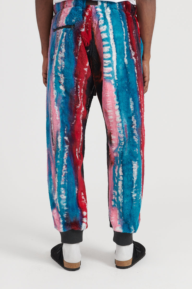 Inkjet Print Fleece Climbing Pants - Blue/Pink