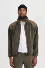 Boa Fleece Jacket - Army Green