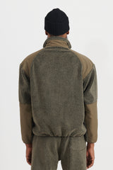 Boa Fleece Jacket - Army Green