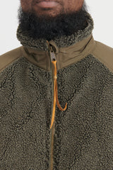 Boa Fleece Jacket - Army Green