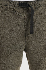 Boa Fleece Pants - Army Green