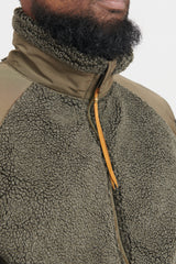 Boa Fleece Vest - Army Green