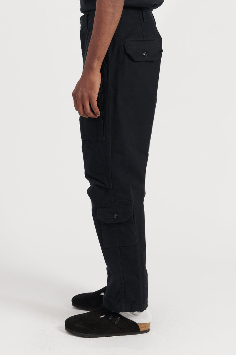 Flight Pant - Black Cotton Moleskin