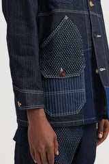 Patchwork Coverall Rinse - Indigo