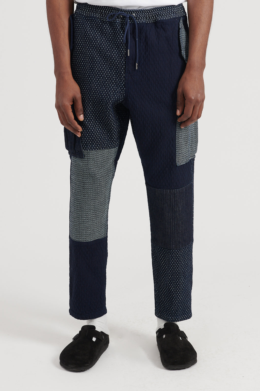 Boro Patchwork Cargo Pants Rinse - Indigo – M5 Shop