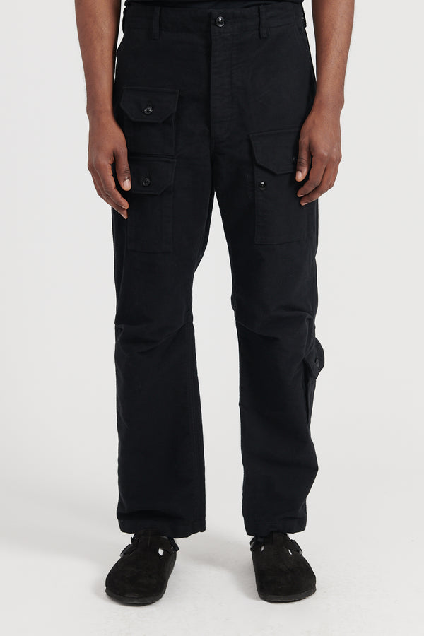 Flight Pant - Black Cotton Moleskin