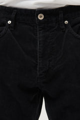 Dweller 5P Jeans 01 T/C Cord Sulfur Dyed VW - Black