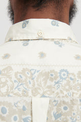 Dweller B.D. L/S Shirt Cotton Broad NOMA td Print - Off White