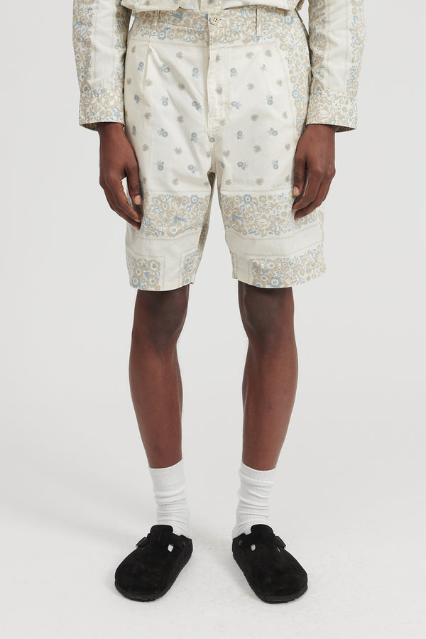 Dweller Easy Shorts 03 Cotton Twill NOMA td Print - Off White