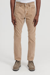 Dweller 5P Jeans 01 T/C Cord Sulfur Dyed VW - Beige