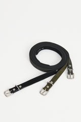18mm Leather Belt - Slate Grey