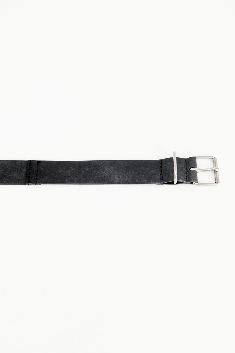 30mm Leather Belt - Ink Black