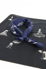 Printed Bandana Lighthouse - Black