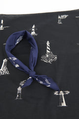 Printed Bandana Lighthouse - Black