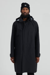 70110 Gore-Tex Opaque R-Nylon Long Trench Coat - Black