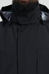 70110 Gore-Tex Opaque R-Nylon Long Trench Coat - Black
