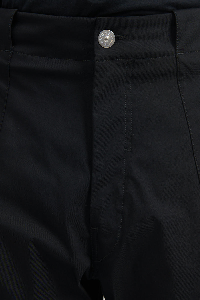 30417 Nylon Cotton Gabardine Cargo Pants - Black