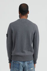 506A2 Winter Cotton Crewneck Knit - Dark Grey