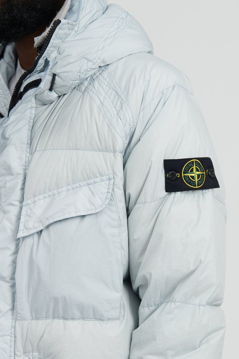 70123 Garment Dyed Crinkle Reps R-NY Down Parka - Pearl Grey