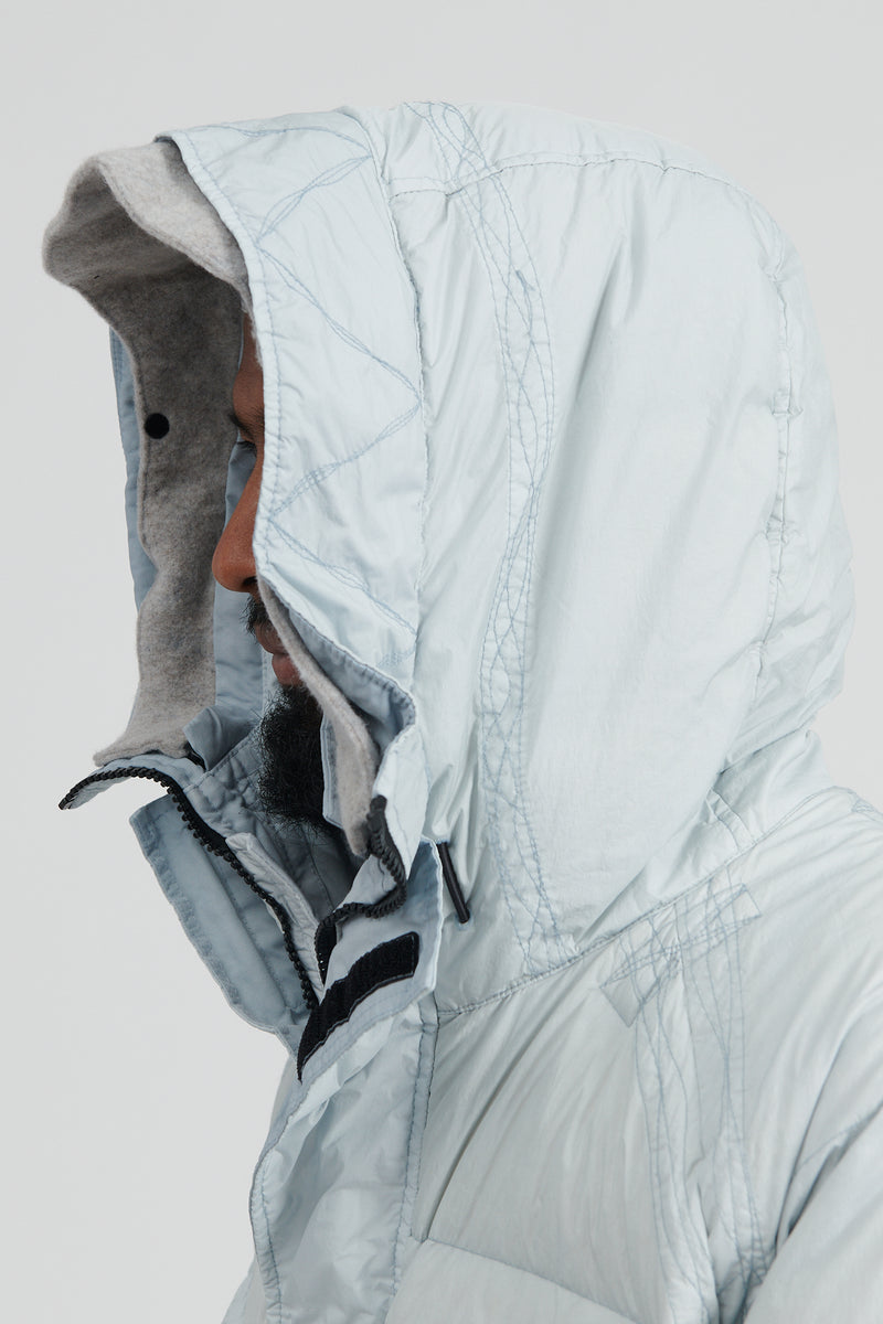 70123 Garment Dyed Crinkle Reps R-NY Down Parka - Pearl Grey