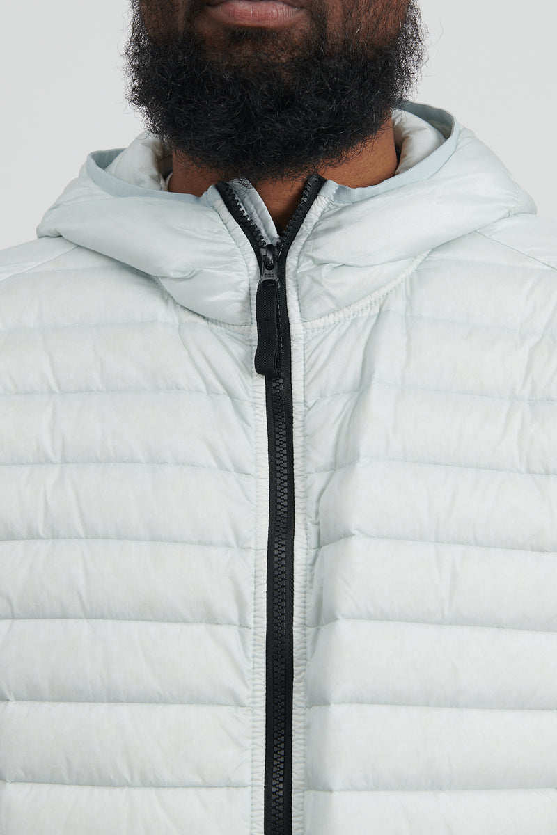 40324 Loom Woven Chambers R-Nylon Down-TC Jacket - Pearl Grey