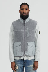 Boa Fleece Vest - Grey