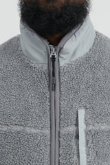 Boa Fleece Vest - Grey