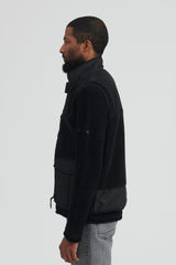 Boa Fleece Vest - Black