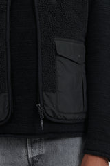 Boa Fleece Vest - Black