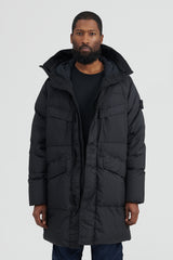 70123 Garment Dyed Crinkle Reps R-NY Down Parka - Black