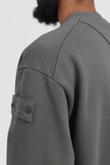 633F3 GHOST PIECE Dense Cotton Fleece Crewneck Sweatshirt - Dark Grey