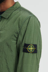 Q0519 Nylon Metal in Econyl Light Shirt Jacket - Olive