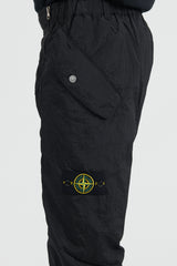 31619 Nylon Metal in Econyl Cargo Pants - Black