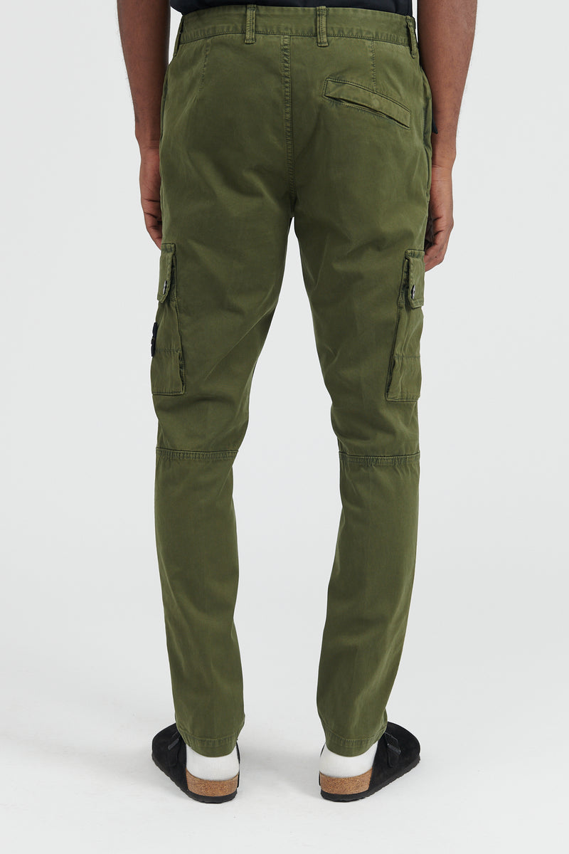 303L1 Stretch Broken Twill Cotton Pants - Olive