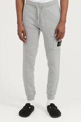 64520 Brushed Cotton Fleece Sweat Pants FW22 - Melange Grey