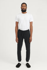 64520 Brushed Cotton Fleece Sweat Pants FW22 - Black
